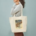 thumbnail image 4 of CafePress - Vintage Christmas Santa Claus Tote Bag - Unisex Canvas Tote Bag, Beige, 1-Piece, 4 of 8