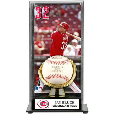 MLB - Jay Bruce Gold Glove Baseball Display Case | Details: Cincinnati Reds