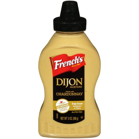 (3 Pack) French's Dijon Mustard Squeeze Bottle, 12 (Best Substitute For Dijon Mustard)