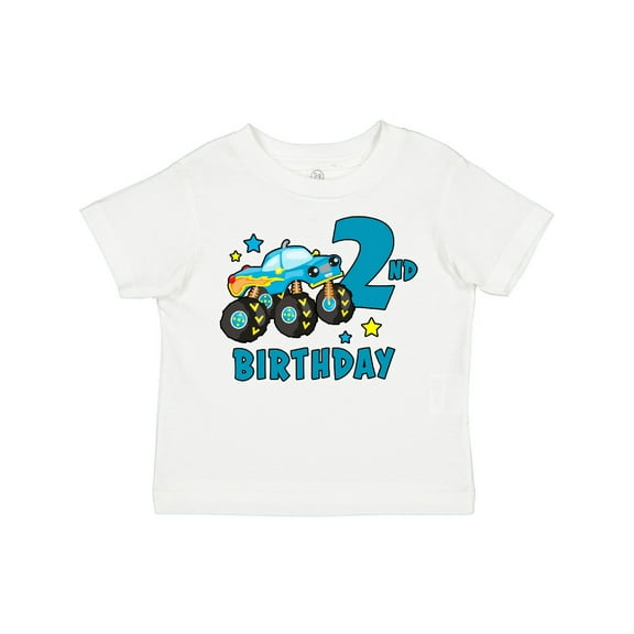 Inktastic 2nd Birthday Monster Truck Boys Toddler T-Shirt