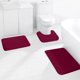 thumbnail image 2 of Godom - Juego de 3 alfombrillas de baño de espuma viscoelástica, suaves y cómodas, con absorción de agua y lavables a máquina., 2 of 5