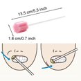 thumbnail image 2 of 100Pcs Disposable Oral Swabs Sponge Unflavored Mouth Swabs Human/Pets Tooth Cleaning Sponge for Mouth Health, Individually Wrapped, Blue, 2 of 2