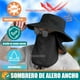 thumbnail image 4 of Sombrero El Sol Gorra Protección Cuello Y Cara +manga Y Gafas, 4 of 4