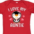 thumbnail image 4 of Inktastic I Love My Auntie with Cute Penguin and Hearts Girls Baby Bodysuit, 4 of 5