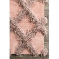 thumbnail image 3 of nuLOOM Francene Diamond Trellis Shag Area Rug, 5' x 8', Pink, 3 of 4