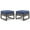 KFH/Blue, variant on Bellefurn Outdoor Ottomans for Patio Set of 2,PE Wicker Steel Frame Outdoor Foot Rest with Removable Cushions for Patio Furniture Sets All Weather Rattan Footstool Ottoman for Balcony Backyard