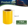 thumbnail image 2 of Uxcell Reflective Tape Strong Adhesive Safety Warning Reflector Tape, Waterproof Conspicuity for Trailers Trucks Yellow 33 Feet x 6 Inch, 2 of 6