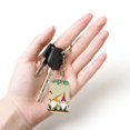 thumbnail image 4 of Uemuo Christmas Card With Gnomes Pattern Rectangular Metal Keychain - Durable, Stylish, and Personalized Key Ring for Men and Women,Engraved Keychain,Gift Slim Sturdy Keychain, 4 of 7