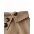 thumbnail image 4 of Women's Skirt, Button Decor Flared Midi Skirt, Fitted Asymmetric Button Front Bottoms for Commute and Daily Wear, 4 of 6