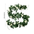 thumbnail image 2 of sruoe Artificial Christmas Garland, Faux Greenery Garland, Christmas Garlands Wreaths Rattan, Rose Vine Garland, Fake Hanging Vines for Home Table Door Stairs Fireplace Outdoor Decoration, 2 of 6