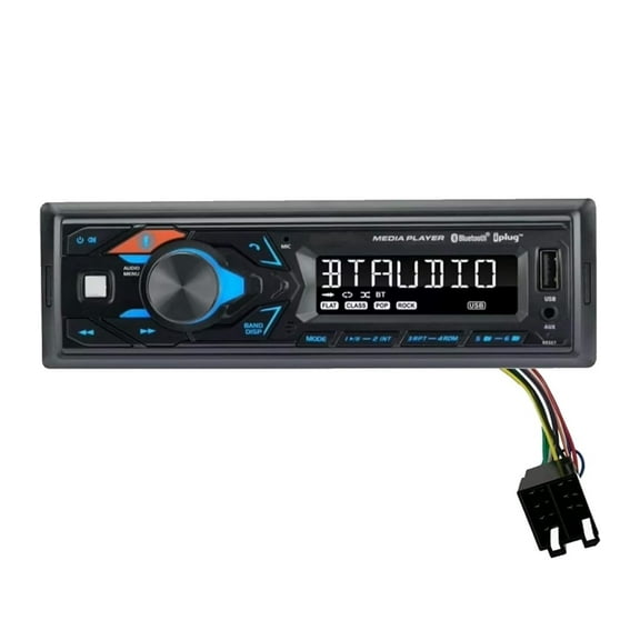 Direct Plug & Play Tractor Radio for John Deere, JCB, McCormick AM FM Bluetooth AUX MP3 Stereo Radio with 16 Pin Easy Connect Harness