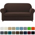 thumbnail image 1 of 2024 Stretch 2-Piece Textured Grid Slipcover Sofa Cover  Gray, 1 of 7