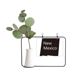thumbnail image 1 of New Mexico USA mapa silueta Marco De Metal Florero De Cerámica Decoración, 1 of 4