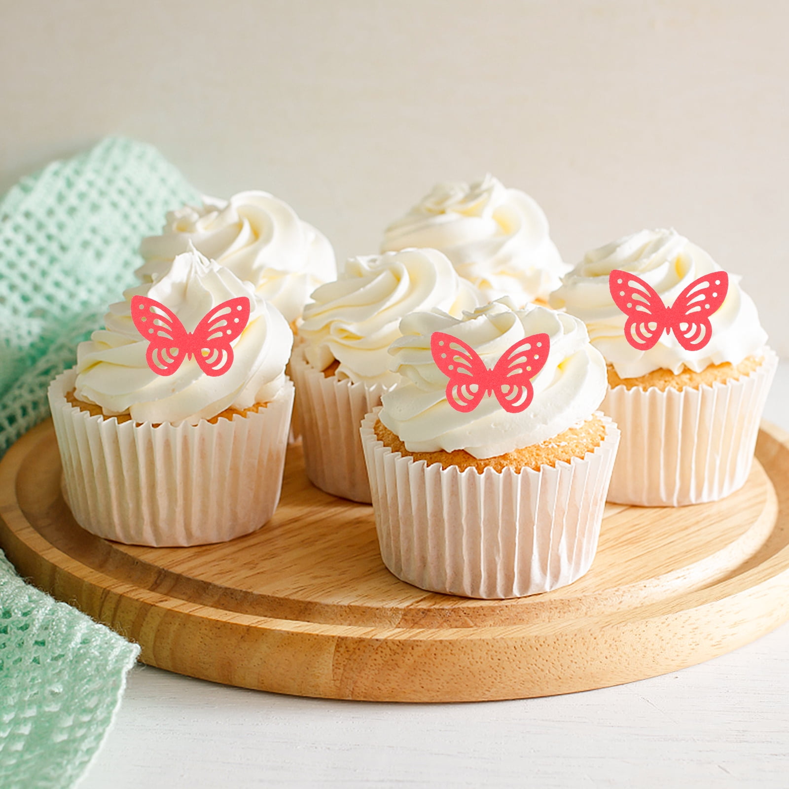 Lot De 10 Décorations De Gâteau D'anniversaire Argentées En Acrylique Miroir Pour Desserts Et Pâtisseries, 10 Styles