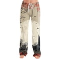 thumbnail image 2 of Halloween Womens Pajama Pants Cute Halloween Print Lounge Pants Comfy Pjs Sleep Bottoms Comfy Pajama Pants Cute Trousers Loose Pants, 2 of 5