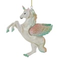 thumbnail image 6 of Northlight 5.25" White Unicorn Glass Christmas Ornament, 6 of 6