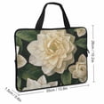 thumbnail image 2 of JRXY Flowers Leaves White Flower Diving Fabric Laptop Carrying Bag Tablet Cover Neoprene 13inch, 2 of 5