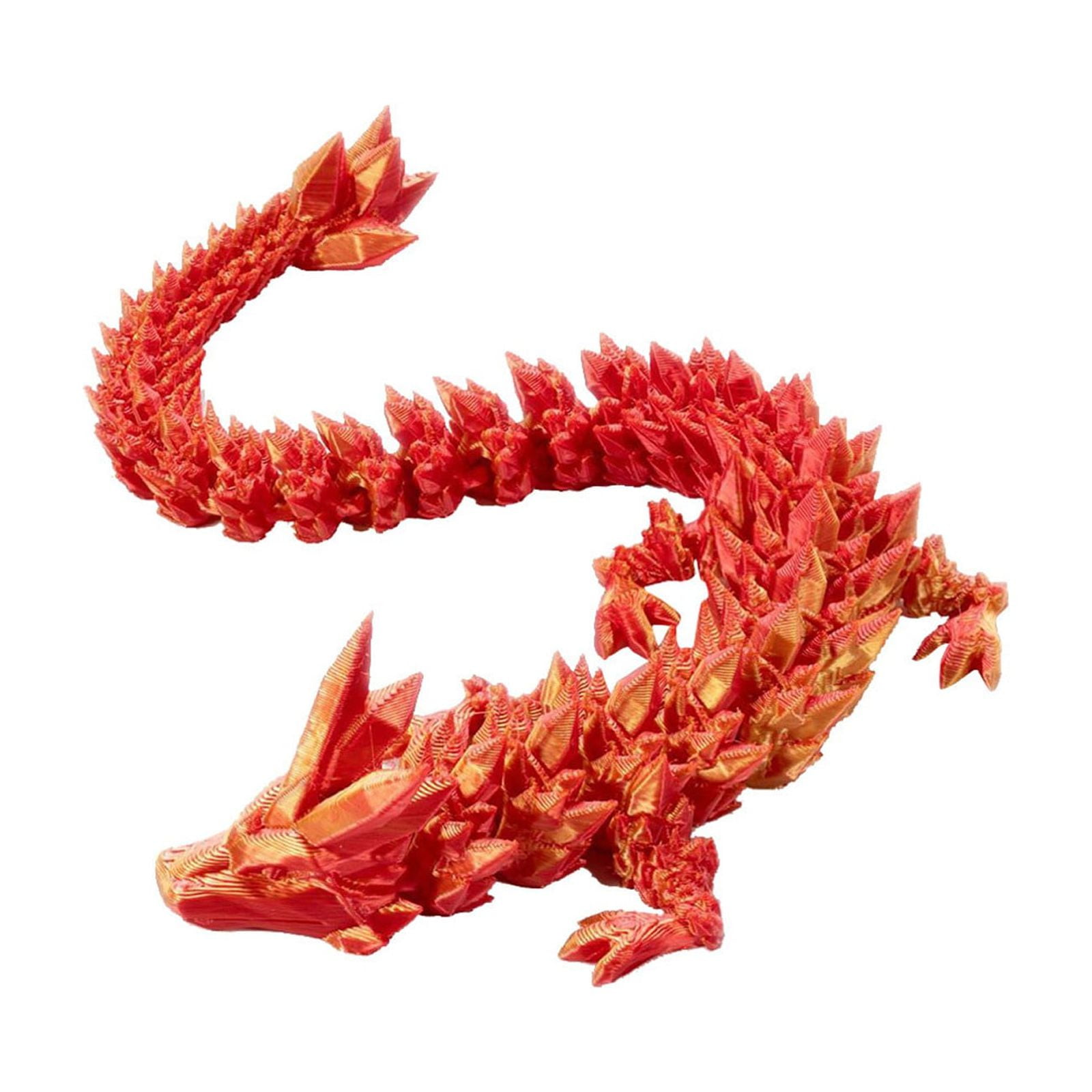 RXIRUCGD Dragon Statue Toy, 3 D Printed Articulated Dragon Set