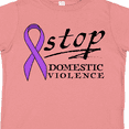 thumbnail image 4 of Inktastic Stop Domestic Violence-purple Ribbon Boys or Girls Toddler T-Shirt, 4 of 5