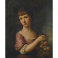 thumbnail image 2 of Nathaniel Hone 15x18 Black Ornate Wood Framed Double Matted Museum Art Print Titled - Portrait of Ann Anderson, Wife of Alexander Balmanno, 2 of 5