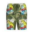 thumbnail image 3 of Yiaed Surfing Dinosaur for Men's Soft Sleep Pajama Short Lounging Pajama Shorts-3X-Large, 3 of 8