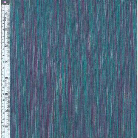 Textile Creations OR-026 Ombre Ridge Fabric, Vertical Stripe Green And Purle, 15 yd.