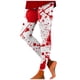 thumbnail image 1 of MKLEKYY leggins deportivos mujer Pantalones de Yoga estampados rojos informales para mujer Leggings, 1 of 3