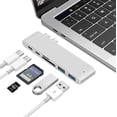 thumbnail image 4 of Concentrador tipo C, concentrador 5 en 1, concentrador 6 en 1, concentrador para MacBook, divisor USB-C a HDMI, 4 of 5