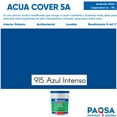 thumbnail image 2 of PINTURA VINILICA ACUA COVER COLOR AZUL INTENSO MATE ACUARIO CUBETA, 2 of 5