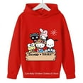 2024 Cute Anime Hello Kitty Kids Girls Hooded Hoodie Fashion Boys