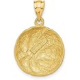 thumbnail image 3 of Solid 14k Yellow Gold Basketball Charm - 25mm, 3 of 6