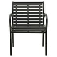 thumbnail image 2 of vidaXL Chaises de Jardin 2 Pcs Acier et WPC Noir, 2 of 5