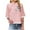 Pink, variant on DDAPJ pyju Plus Size Linen Tops for Women Summer 3/4 Sleeve Chinese Frog Button Blouses Traditional Mandarin Collar Floral Embroidered Shirts Yellow S
