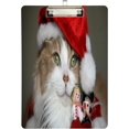 thumbnail image 2 of FMSHPON Cat Christmas Clipboard Hardboard Wood Nursing Clip Board and Pull for Standard A4 Letter 13x9 inches, 2 of 7
