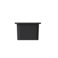 thumbnail image 5 of BOCCHI Sotto Undermount Fireclay 12 in. Single Bowl Kitchen Sink with Strainer in Matte Dark Gray, 5 of 6