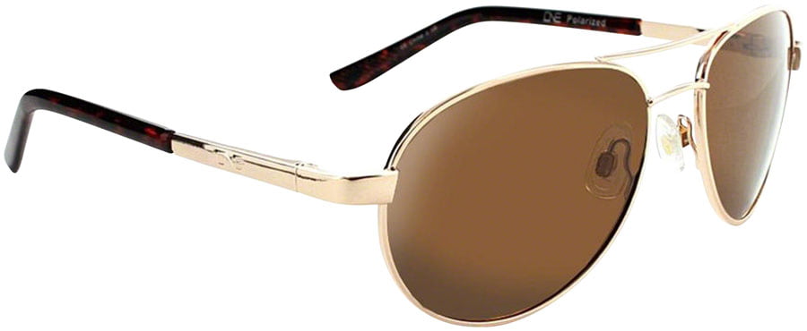 ONE Siren Polarized Sunglasses Gold with Polarized Brown Lens 