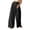 Black, variant on QUYUON Womens Loose Pants Sale Solid Color Loose Comfortable Cotton Linen Casual Pants Soft Pants Women Long Pant Leg Length Dressy Style P6408 Black 3XL