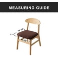 thumbnail image 4 of LAICAIW Seat Covers for Dining Room Chair Seat Slipcovers Kitchen Chair Covers (Chocolate, 2 Pcs), 4 of 7