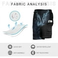 thumbnail image 3 of Sunyuer Men's Swim Trunks with Compression Liner 2-in-1 Drawstring Swimming Shorts Quick Dry Beach Board Shorts with Pockets, Anime Dragon Nebula, XXL, 3 of 8