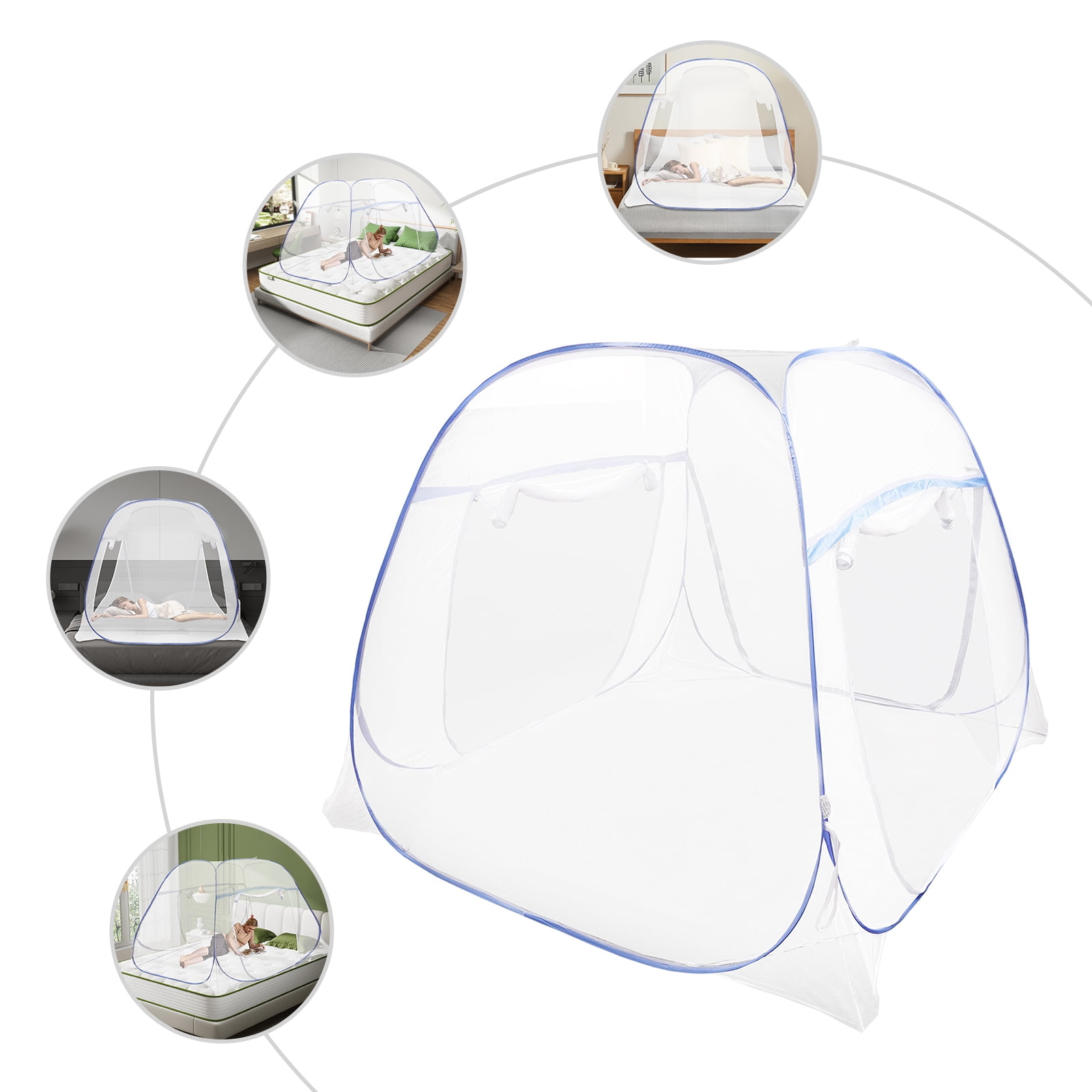 1 PCS Bed Canopy, Blue Bed Canopy, Mosquito Net