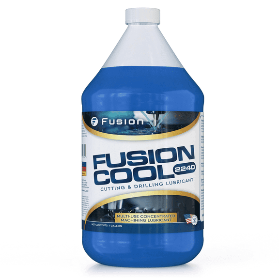 Fusion Cool 2240 | Machining, Grinding, and Cutting Fluid | General Purpose Coolant, Cutting Oil and Machine Shop Operations | Semisynthetic (1 Gallon)