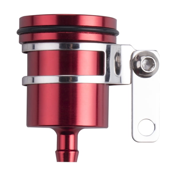 Universal Motorcycle Aluminum Brake Fluid Reservoir Oil Cup Fit For Yamaha Kawasaki Honda Suzuki BMW(Red)