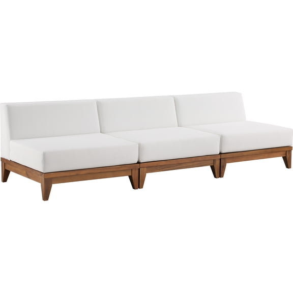 Meridian Furniture Rio Off White Water Resistant Fabric Modular Sofa