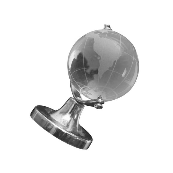 Hytrove Crystal Globe Decorative Model for Home Desk Ornament with Transparent Appearance and