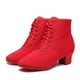 thumbnail image 5 of XIHAHA, zapatos de baile latino de salón de tela Oxford para mujer, zapatos modernos de Jazz, botas de baile con cordones, zapatillas deportivas para baile, 5 of 5