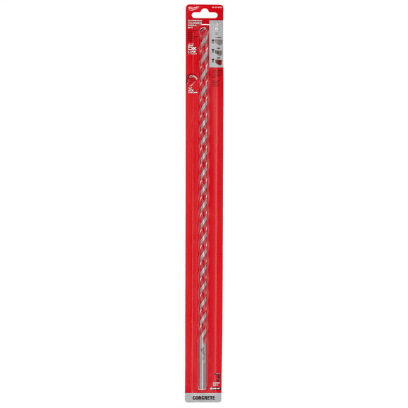 Milwaukee Tool 3/8" x 16" x 18" SHOCKWAVE Impact Duty Carbide Hammer Drill Bit with POWER TIP
