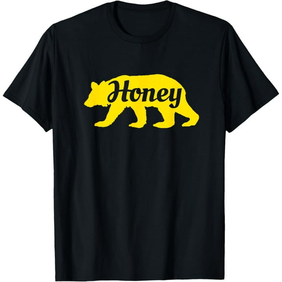 Honey Bear T-Shirt funny Silhouette Tee T-Shirt