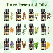 Aeshory Essential Oils Set for Diffuser, Humidifier, Aromatherapy, Massage, Soap, Candle Making (12 Pack/5mL)