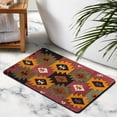 thumbnail image 3 of Stylish Boho Bathroom Rugs: 20x32 inch Non-Slip Aztec Bath Mat, Ultra-Soft, Absorbent, and Elegant - Transforms Your Bathroom with Western Geometric Farmhouse Charm, 3 of 5
