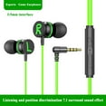 thumbnail image 5 of Latrodar Earbuds Headphones With Microphone, Noise Isolating Safe&Non-Toxic owerful Heavy Stereo Green Home Stuff, 5 of 5
